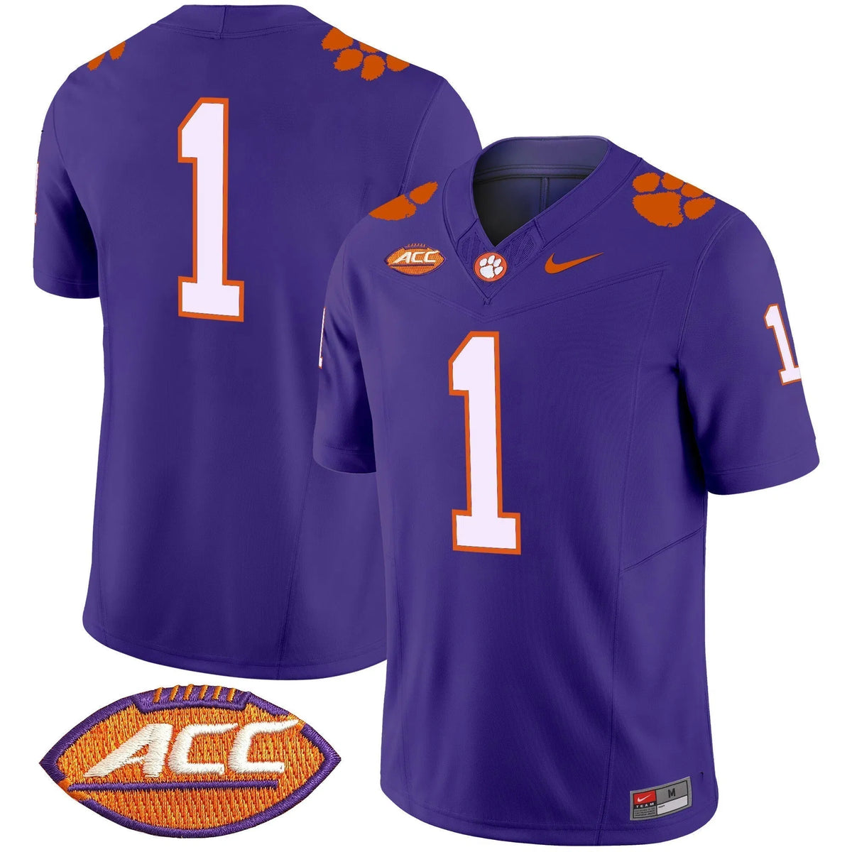 Personalized CT 2026 Vapor Limited Jersey - Purple / #1 Team Stitched