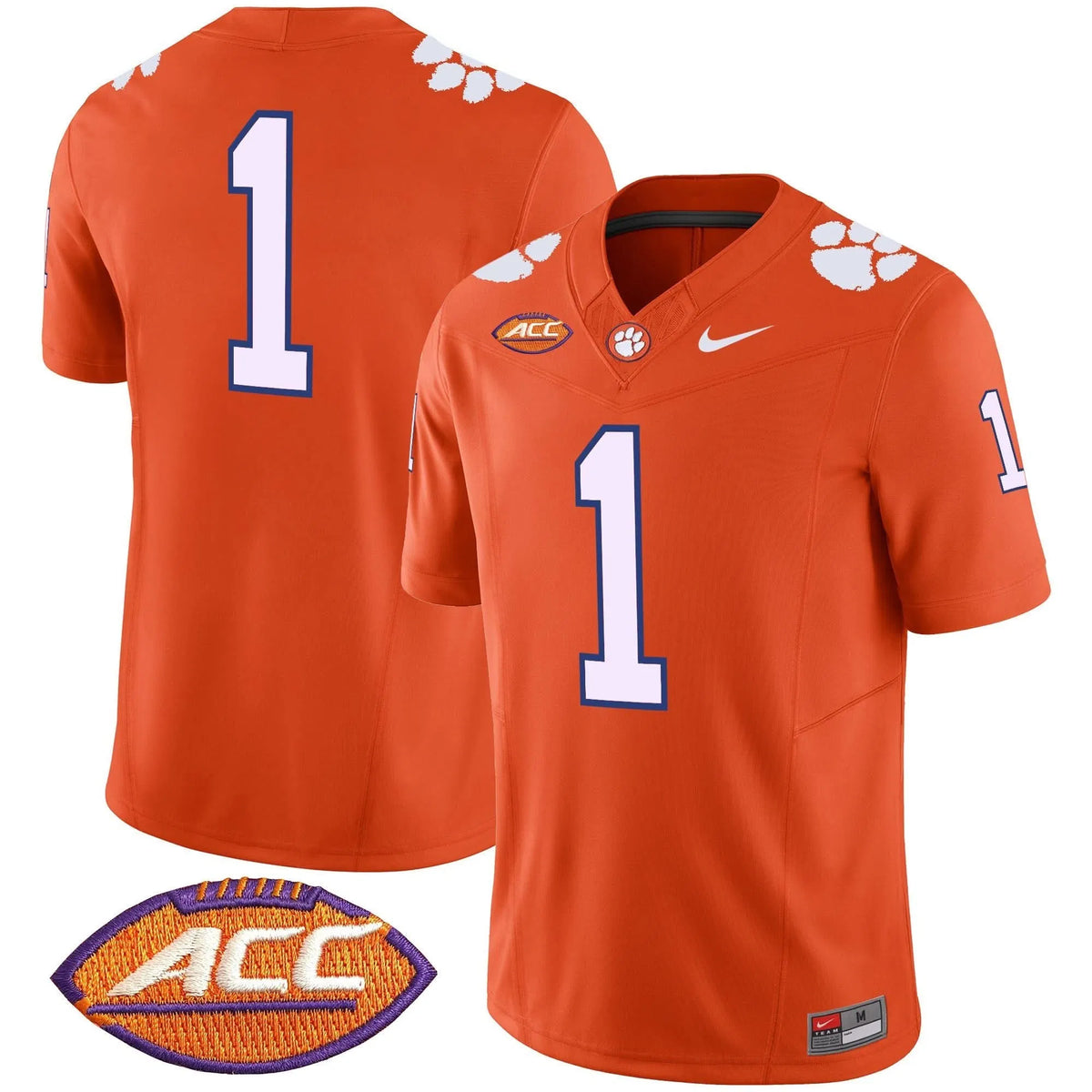 Personalized CT Vapor Limited Jersey V2 - Orange / #1 Team Stitched