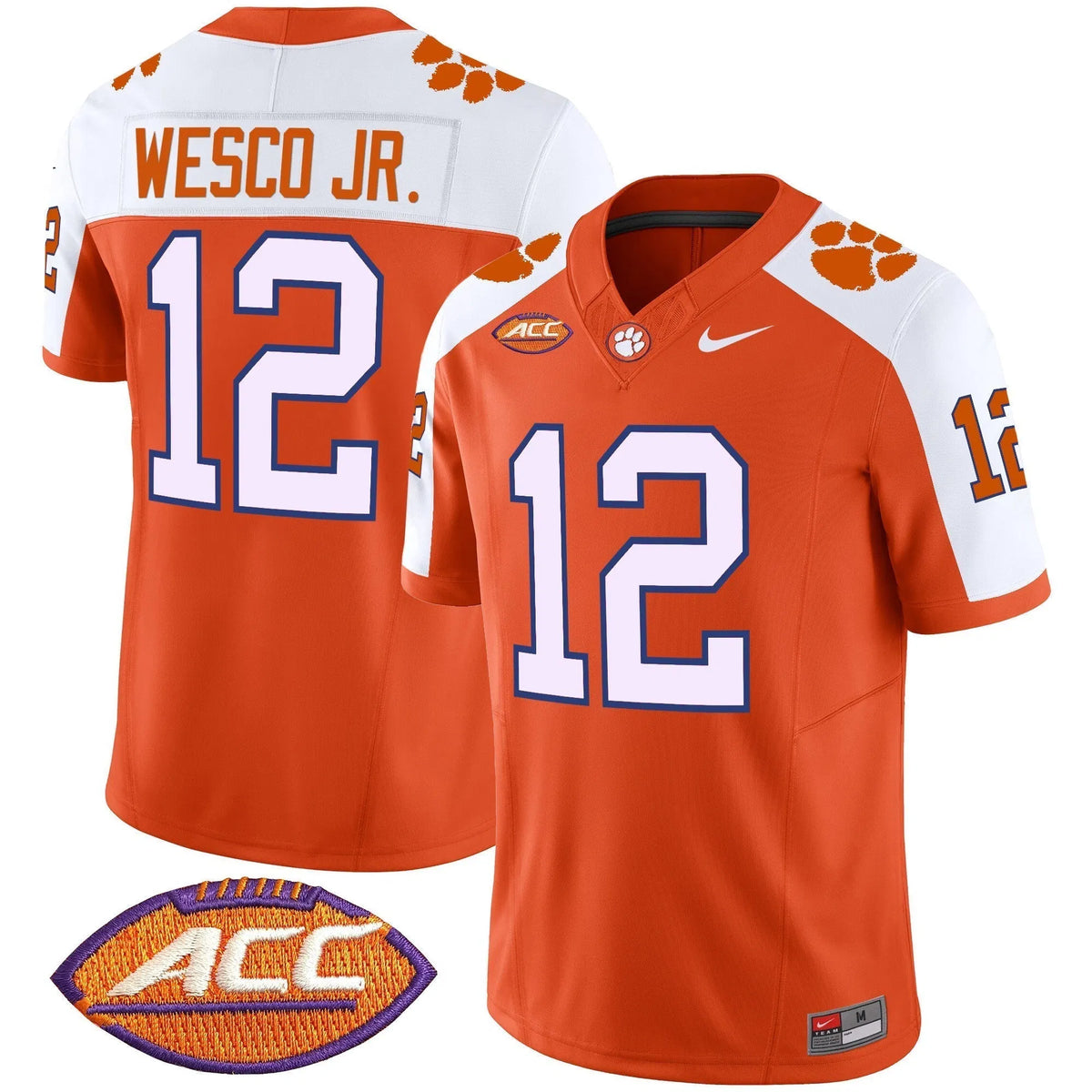 Personalized CT 2026 Vapor Limited Jersey - Orange Alternate / Bryant Wesco Jr. Stitched