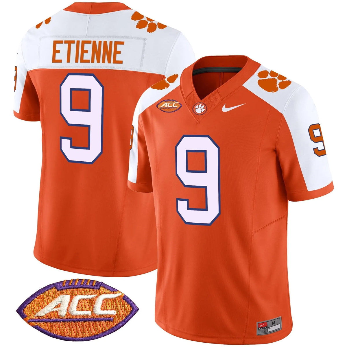 Personalized CT Vapor Limited Jersey V2 - Orange Alternate / Travis Etienne Stitched