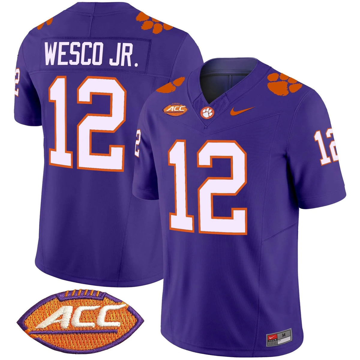 Personalized CT Vapor Limited Jersey V2 - Purple / Bryant Wesco Jr. Stitched