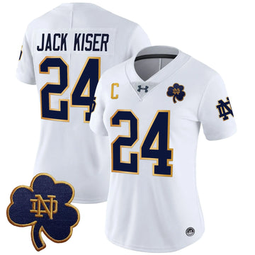 Personalized Women's NDFI 2026 Vapor Limited Jersey V3 - Stitched - White / Jack Kiser Stitched