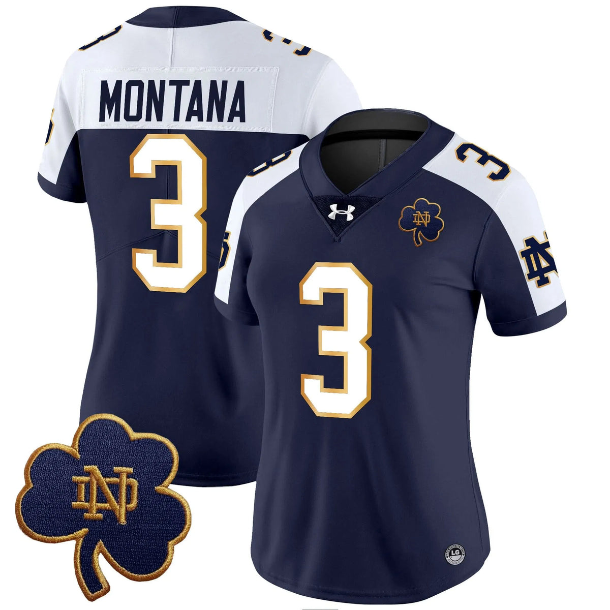 Personalized Women's NDFI 2026 Vapor Limited Jersey V3 - Stitched - Alternate / Joe Montana Stitched