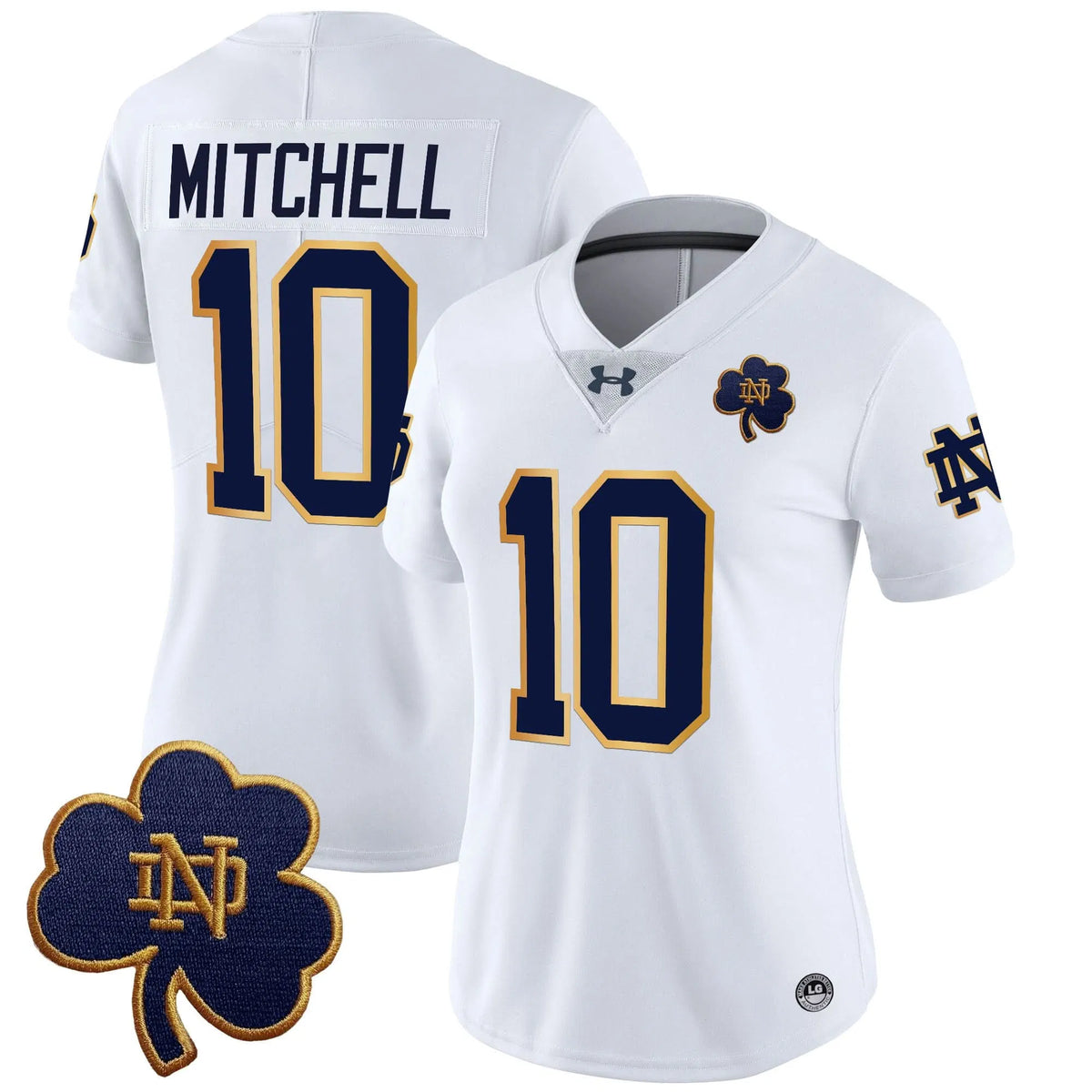 Personalized Women's NDFI 2026 Vapor Limited Jersey V3 - Stitched - White / Kris Mitchell Stitched