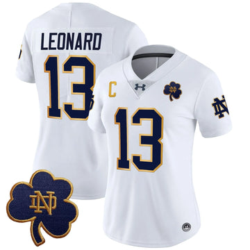 Personalized Women's NDFI 2026 Vapor Limited Jersey V3 - Stitched - White / Riley Leonard Stitched