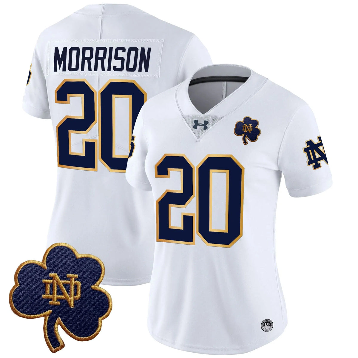Personalized Women's NDFI 2026 Vapor Limited Jersey V3 - Stitched - White / Benjamin Morrison Stitched