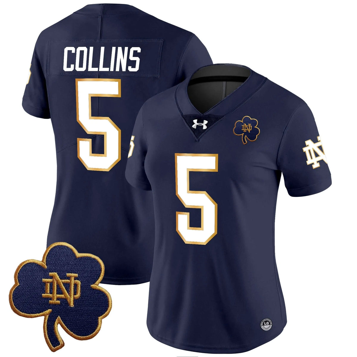 Personalized Women's NDFI 2026 Vapor Limited Jersey V3 - Stitched - Navy / Beaux Collins Stitched