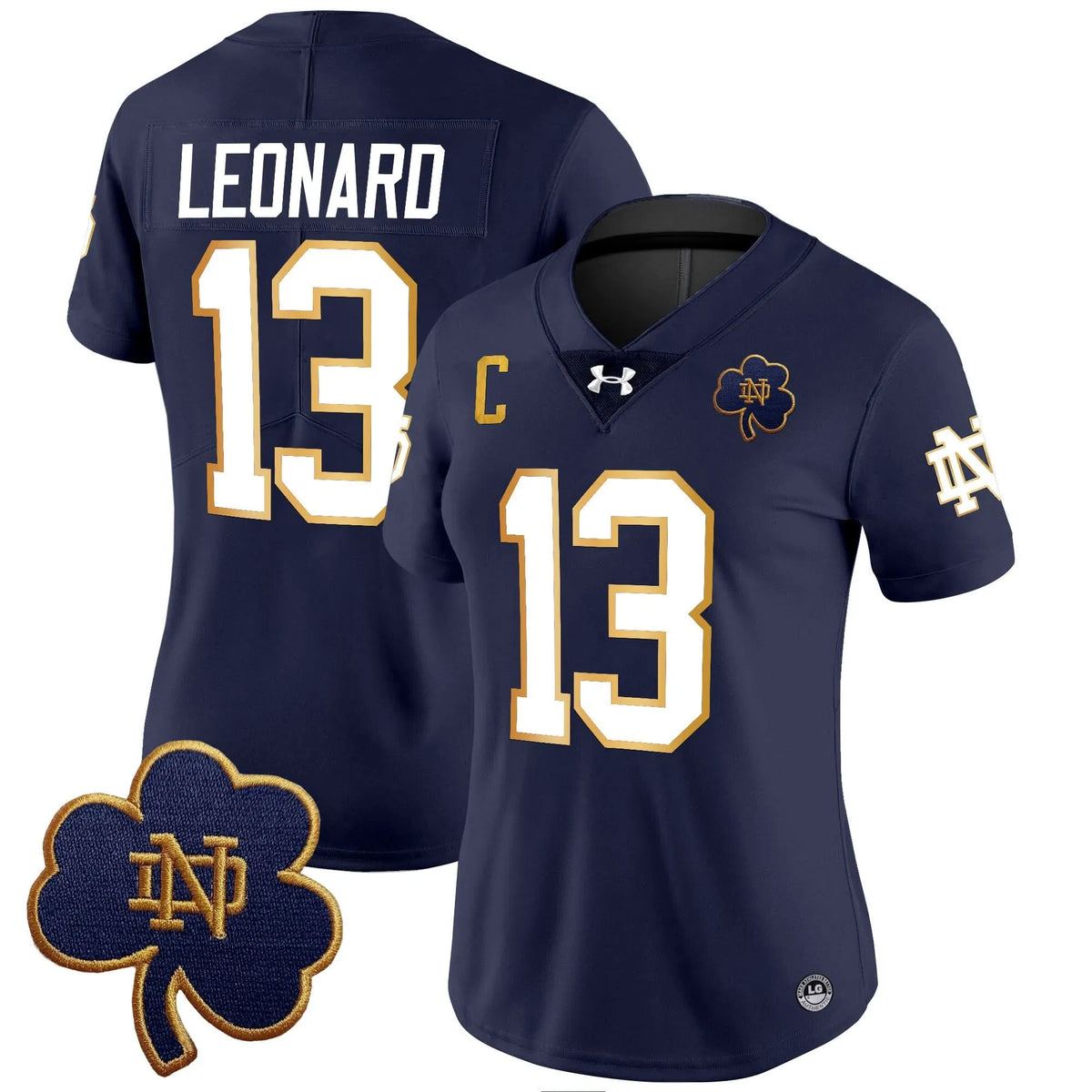 Personalized Women's NDFI 2026 Vapor Limited Jersey V3 - Stitched - Navy / Riley Leonard Stitched
