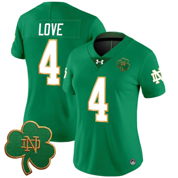 Personalized Women's NDFI 2026 Vapor Limited Jersey V3 - Stitched - Green / Jeremiyah Love Stitched