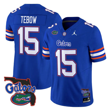 Personalized FG 2026 Florida Patch Vapor Limited Jersey - Royal / Tim Tebow Stitched