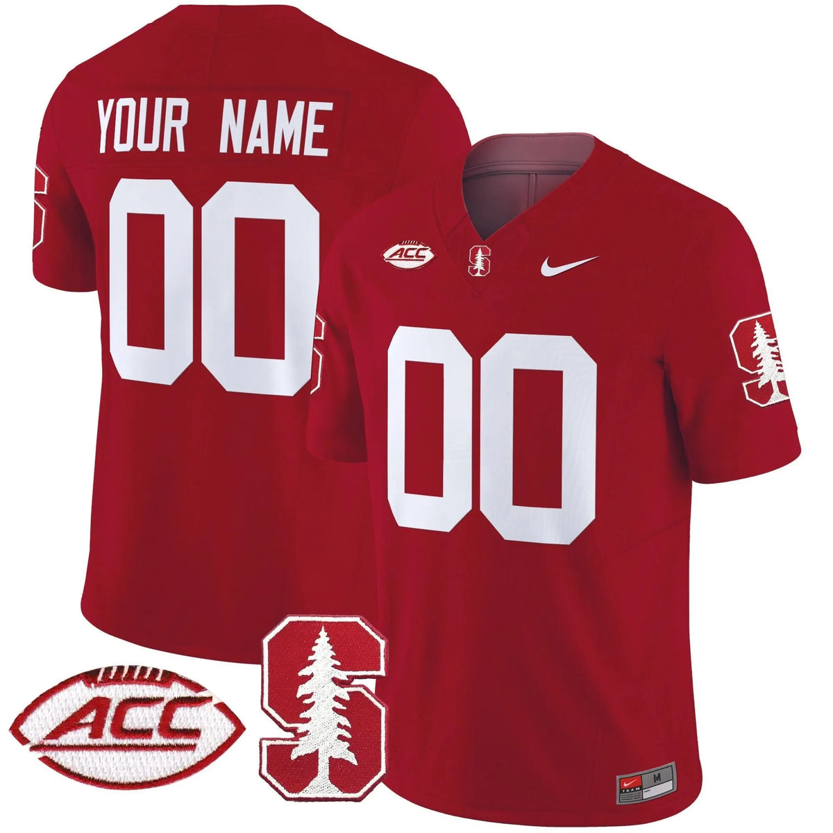 Personalized Stanford Cardinal 2026 ACC Patch Vapor Limited Custom Jersey - Crrimson Stitched