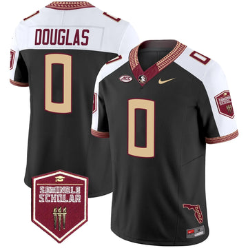 Personalized FSS 2026 Seminole Scholar Patch Vapor Limited Jersey - Black Alternate / Ja'Khi Douglas Stitched