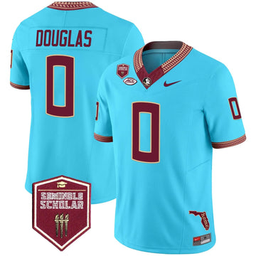 Personalized FSS 2026 Seminole Scholar Patch Vapor Limited Jersey - Turquoise / Ja'Khi Douglas Stitched