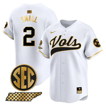 Personalized TV 2026 Vapor Premier Limited Baseball Jersey - Stitched - White Gold / Jabari Small Stitched