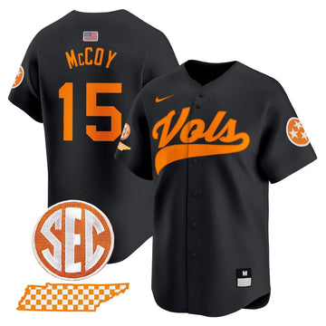 Personalized TV 2026 Vapor Premier Limited Baseball Jersey - Stitched - Black / Bru McCoy Stitched