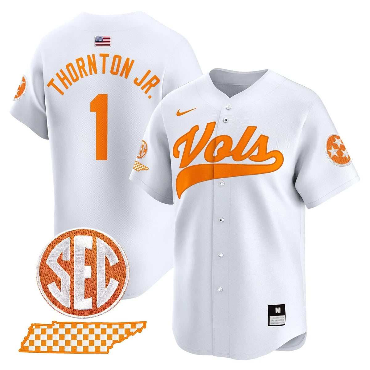 Personalized TV 2026 Vapor Premier Limited Baseball Jersey - Stitched - White / Thornton Jr. Stitched