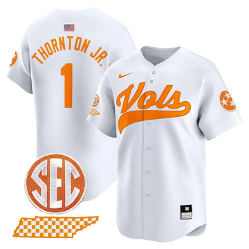 Personalized TV 2026 Vapor Premier Limited Baseball Jersey - Stitched - White / Thornton Jr. Stitched