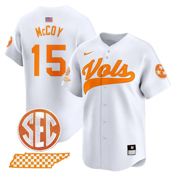 Personalized TV 2026 Vapor Premier Limited Baseball Jersey - Stitched - White / Bru McCoy Stitched
