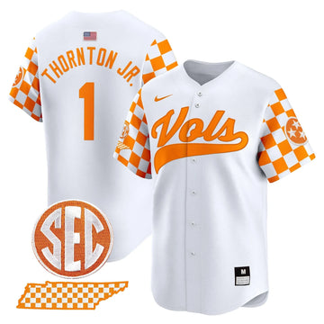 Personalized TV Checkerboard 2026 Vapor Premier Limited Baseball Jersey - Stitched - White / Thornton Jr. Stitched