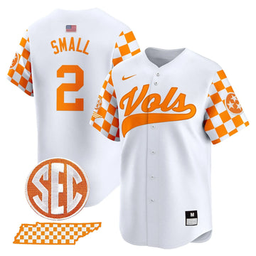 Personalized TV Checkerboard 2026 Vapor Premier Limited Baseball Jersey - Stitched - White / Jabari Small Stitched