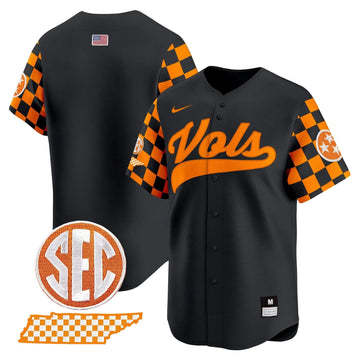 Personalized TV Checkerboard 2026 Vapor Premier Limited Baseball Jersey - Stitched - Black / Team Stitched