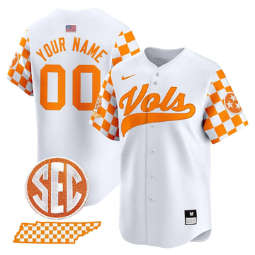 Personalized TV Checkerboard 2026 Vapor Premier Limited Baseball Custom Jersey - Stitched - White Stitched