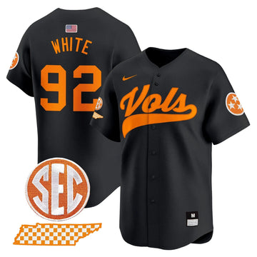 Personalized TV 2026 Vapor Premier Limited Baseball Jersey - Stitched - Black / Reggie White Stitched