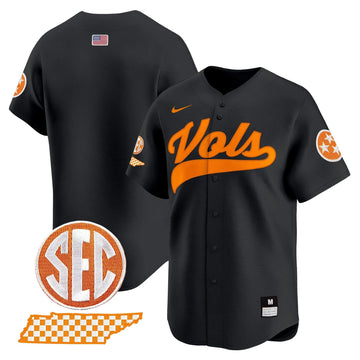 Personalized TV 2026 Vapor Premier Limited Baseball Jersey - Stitched - Black / Team Stitched