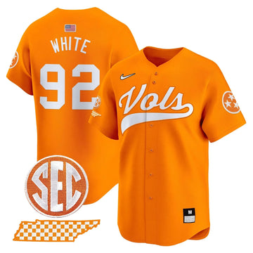 Personalized TV 2026 Vapor Premier Limited Baseball Jersey - Stitched - Orange / Reggie White Stitched