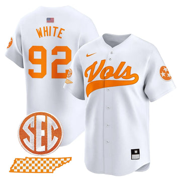 Personalized TV 2026 Vapor Premier Limited Baseball Jersey - Stitched - White / Reggie White Stitched