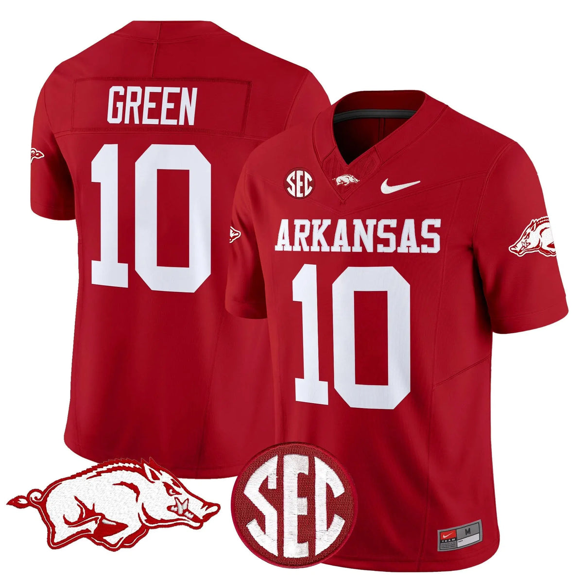 Personalized AR Vapor Limited Jersey - Cardinal / Taylen Green Stitched