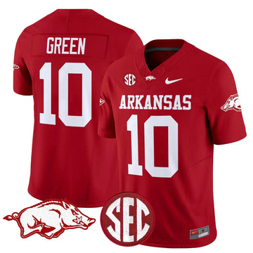Personalized AR Vapor Limited Jersey - Cardinal / Taylen Green Stitched