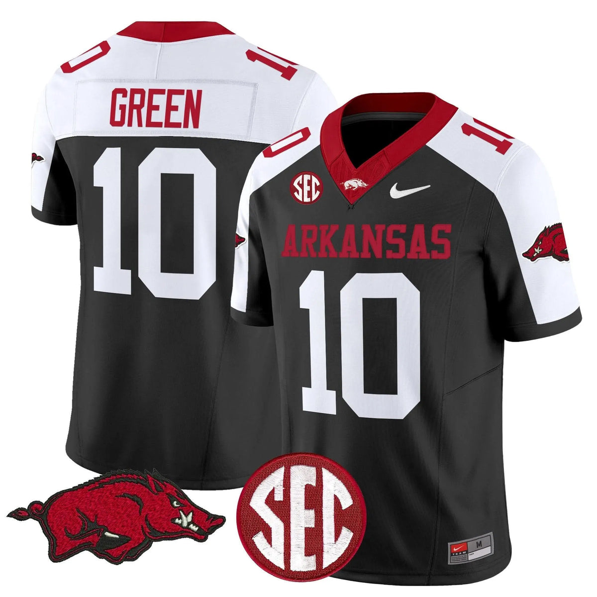 Personalized AR Vapor Limited Jersey - Black Alternate / Taylen Green Stitched