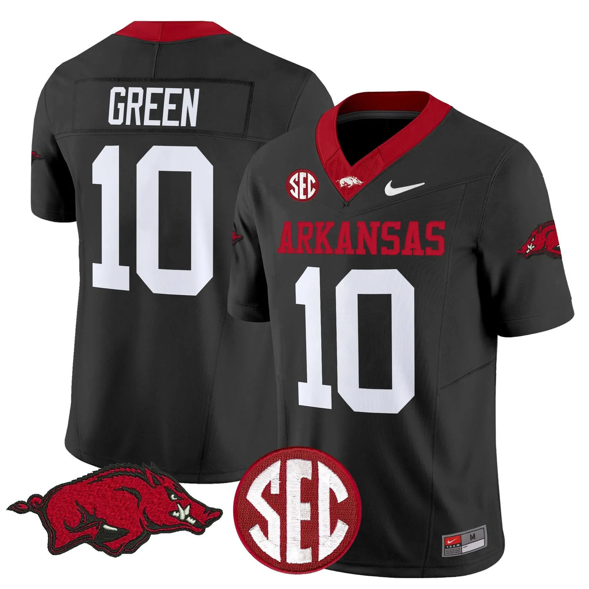 Personalized AR Vapor Limited Jersey - Black / Taylen Green Stitched