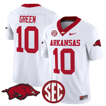Personalized AR Vapor Limited Jersey - White / Taylen Green Stitched
