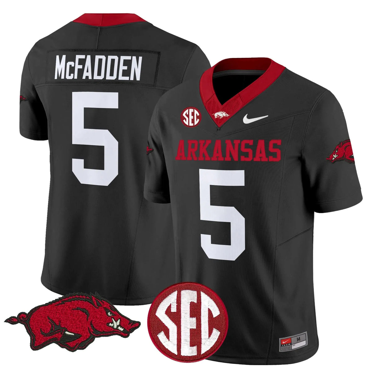 Personalized AR Vapor Limited Jersey - Black / Darren McFadden Stitched
