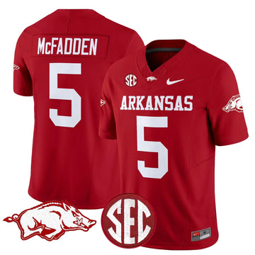 Personalized AR Vapor Limited Jersey - Cardinal / Darren McFadden Stitched