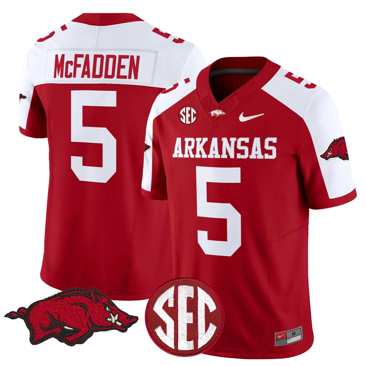 Personalized AR Vapor Limited Jersey - Cardinal Alternate / Darren McFadden Stitched