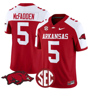 Personalized AR Vapor Limited Jersey - Cardinal Alternate / Darren McFadden Stitched