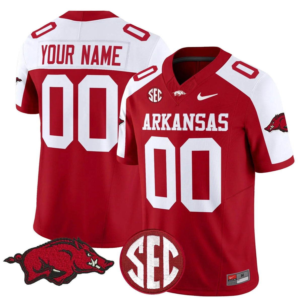 Personalized AR Vapor Limited Custom Jersey - Cardinal Alternate Stitched