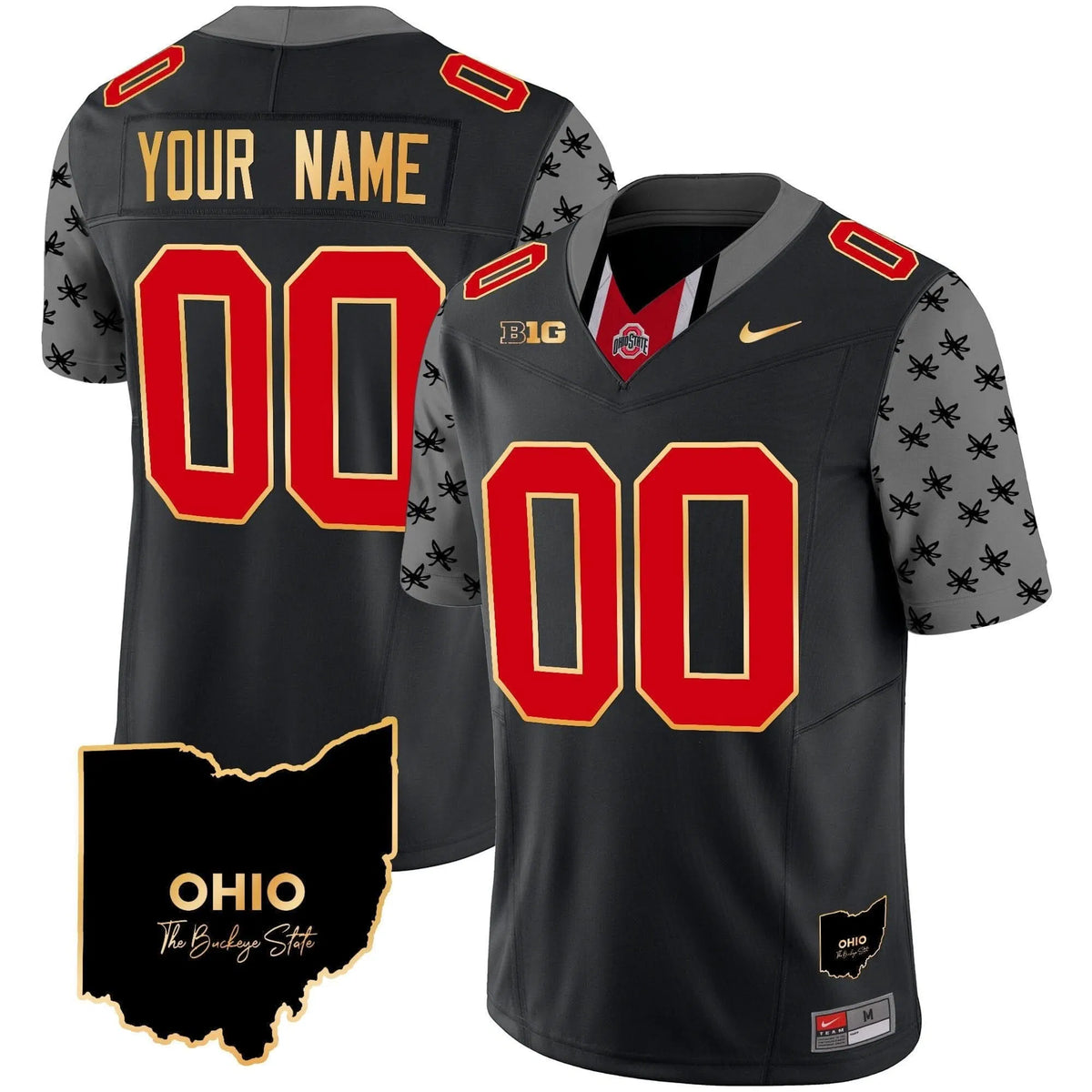 Personalized OSB 2026 Home Patch Gold Trim Vapor Limited Custom Jersey V2 - Black Stitched