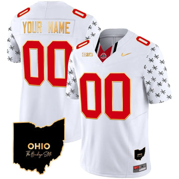 Personalized OSB 2026 Home Patch Gold Trim Vapor Limited Custom Jersey V2 - White Limited Stitched