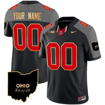 Personalized OSB 2026 Home Patch Gold Trim Vapor Limited Custom Jersey V2 - Black Special Stitched