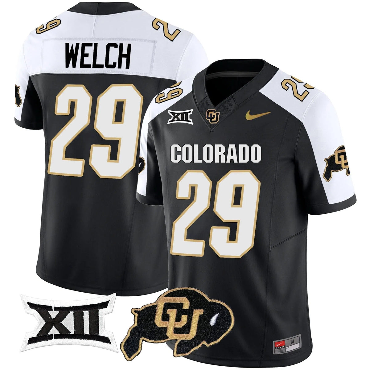Personalized CB Vapor Limited Jersey V2 - Big 12 XII Patch - Alternate / Micah Welch Stitched