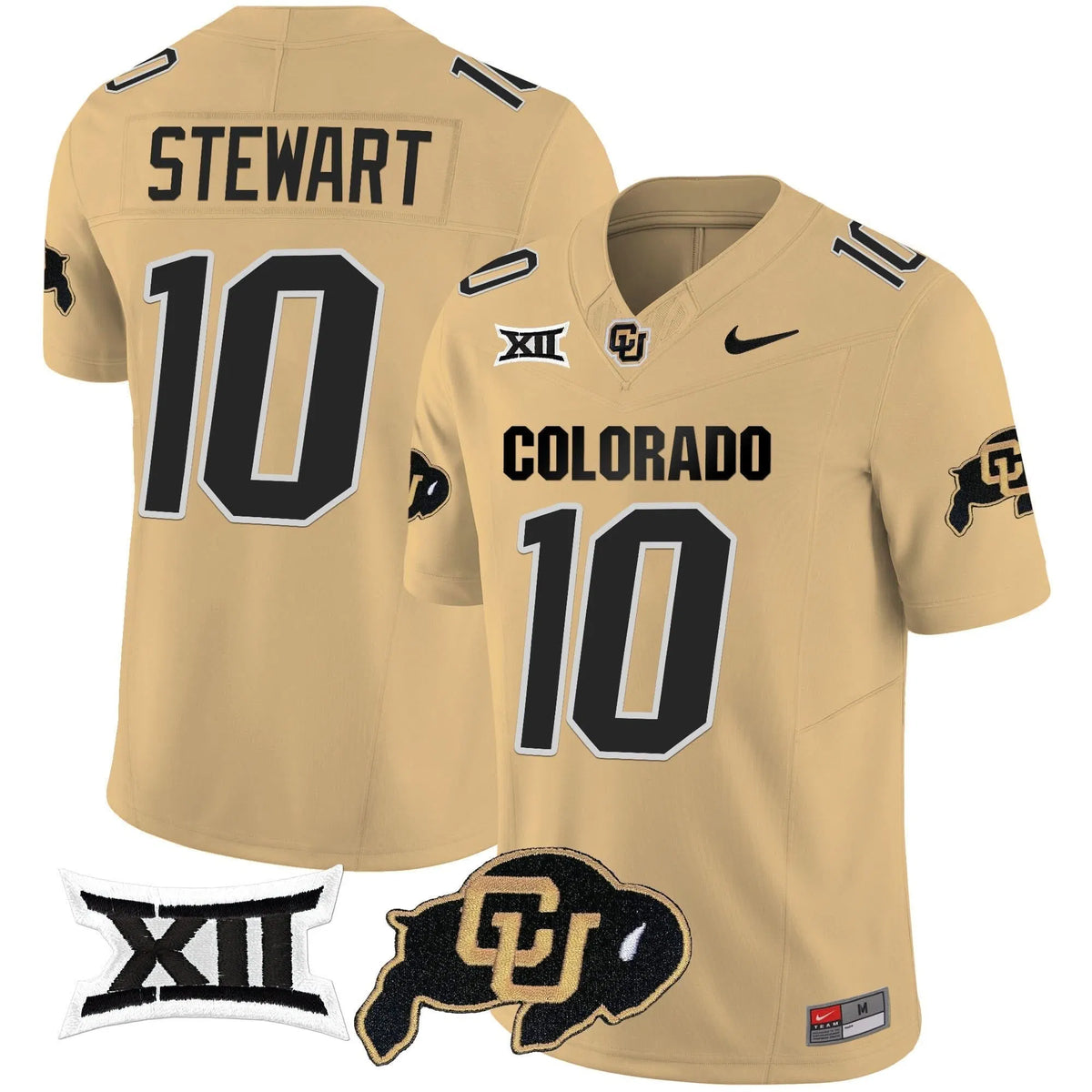 Personalized CB Vapor Limited Jersey V2 - Big 12 XII Patch - Gold / Kordell Stewart Stitched
