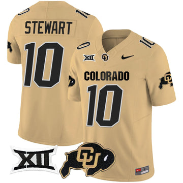 Personalized CB Vapor Limited Jersey V2 - Big 12 XII Patch - Gold / Kordell Stewart Stitched