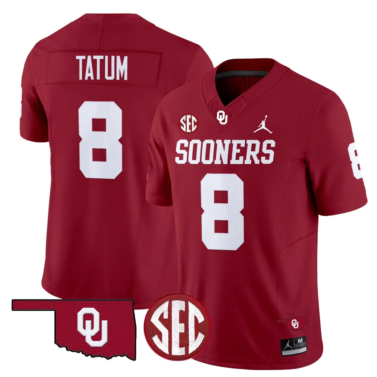 Personalized OS 2026 Vapor Limited Jersey - SEC Patch - Crimson / Taylor Tatum Stitched