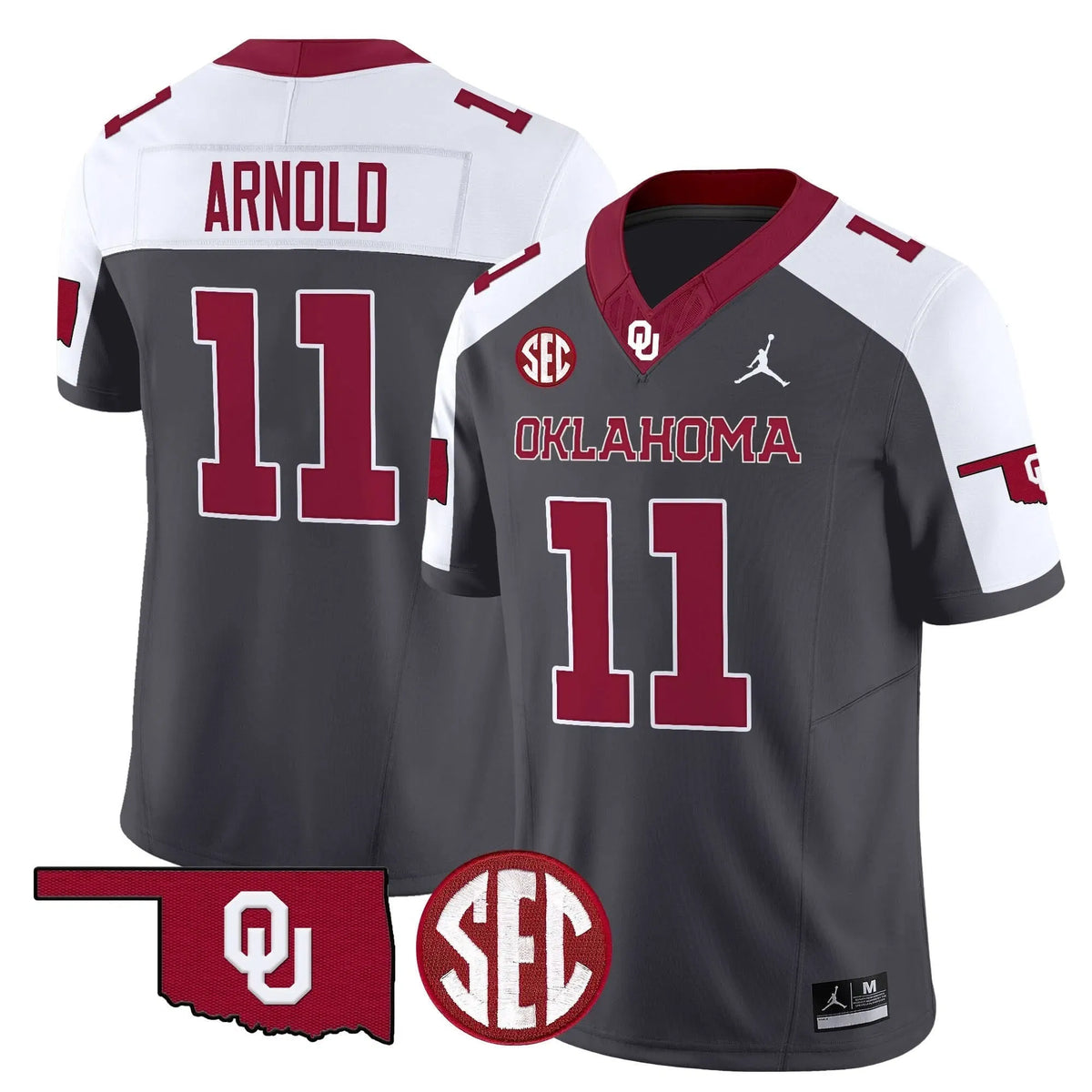 Personalized OS 2026 Vapor Limited Jersey - SEC Patch - Special Anthracite / Jackson Arnold Stitched