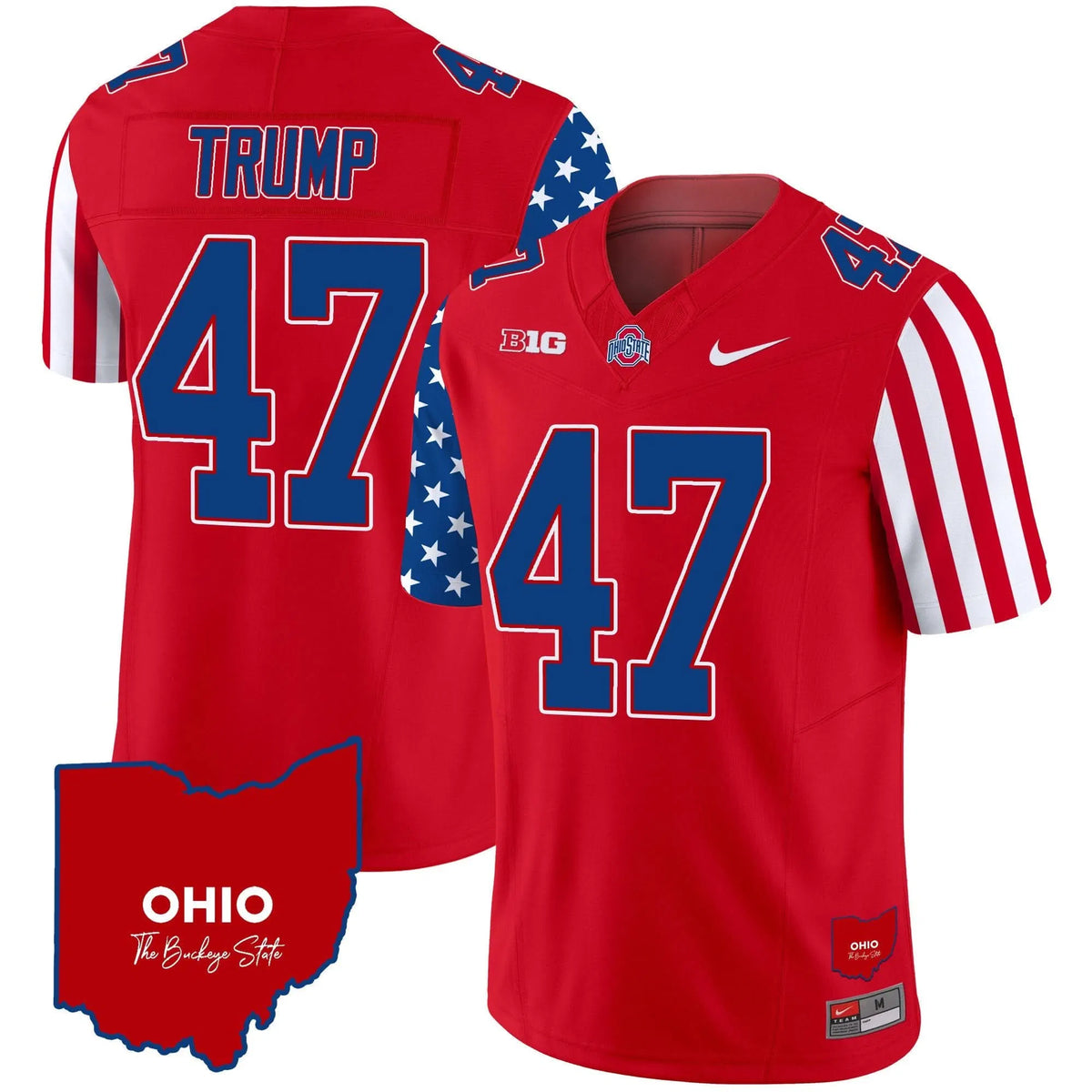 Personalized OSB American Style Vapor Limited Jersey - Red / Trump Stitched