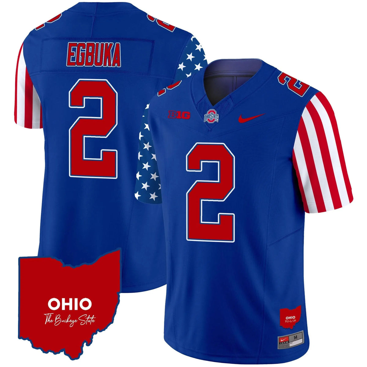 Personalized OSB American Style Vapor Limited Jersey - Royal / Emeka Egbuka Stitched